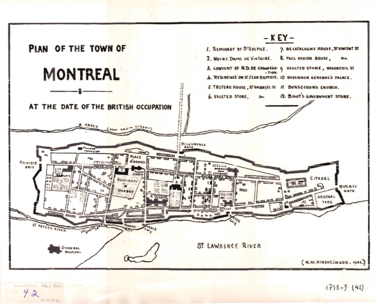 Représentations de Montréal en 1556, 1645, 1758, 1843, 1897, 1920, 1960, et 1982 (dans l’ordre allant de gauche à droite et de haut en bas). Sources: [Archives Montréal](https://archivesdemontreal.ica-atom.org/).